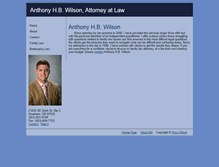 Tablet Screenshot of anthonywilsonlaw.com